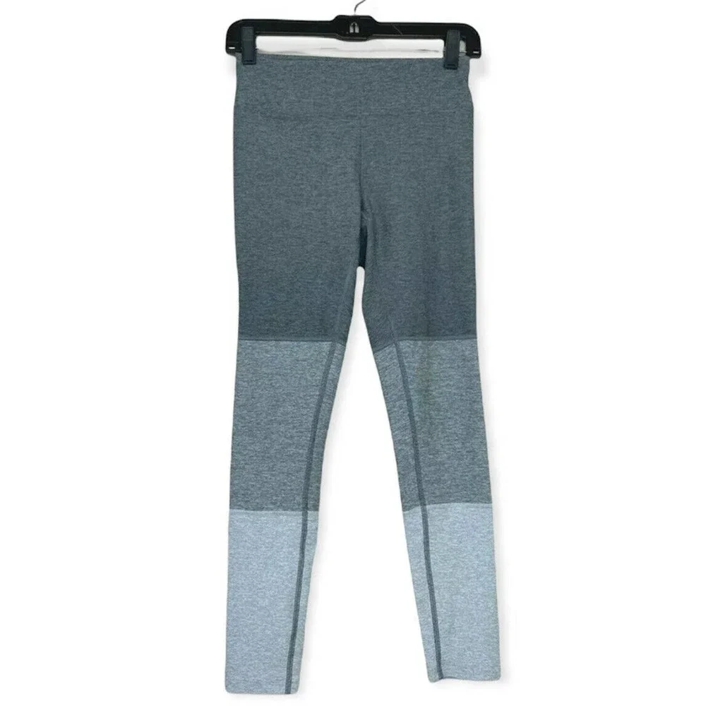 Outdoor Voices Legging Size Small Women's Gradient 7/8 Gray Colorblock Contrast